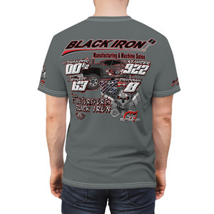 Team CJ Motorsports Black iron gray Unisex Cut & Sew Tee (AOP) Team CJ Motorsports Black iron gray Unisex Cut & Sew Tee (AOP)