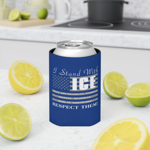 I stand with ice Can Cooler I stand with ice Can Cooler