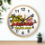 Smokin Barrel Barbeque Wall clock