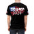 Trump He is coming for you black Unisex Cut & Sew Tee (AOP)