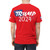 Trump He is coming for you red Unisex Cut & Sew Tee (AOP)