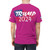 Trump He is coming for you pink Unisex Cut & Sew Tee (AOP)