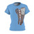 SIBOC lt blue Women's Cut & Sew Tee (AOP)