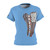 SIBFSO lt blue Women's Cut & Sew Tee (AOP)