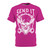 send it white pink front Unisex Cut & Sew Tee (AOP)