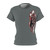 Team CJ Motorsports Black iron 2 gray Women's Cut & Sew Tee (AOP)