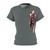 Team CJ Motorsports Black iron 2 gray Women's Cut & Sew Tee (AOP)