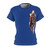  Team CJ Motorsports Black iron 2 blue Women's Cut & Sew Tee (AOP)