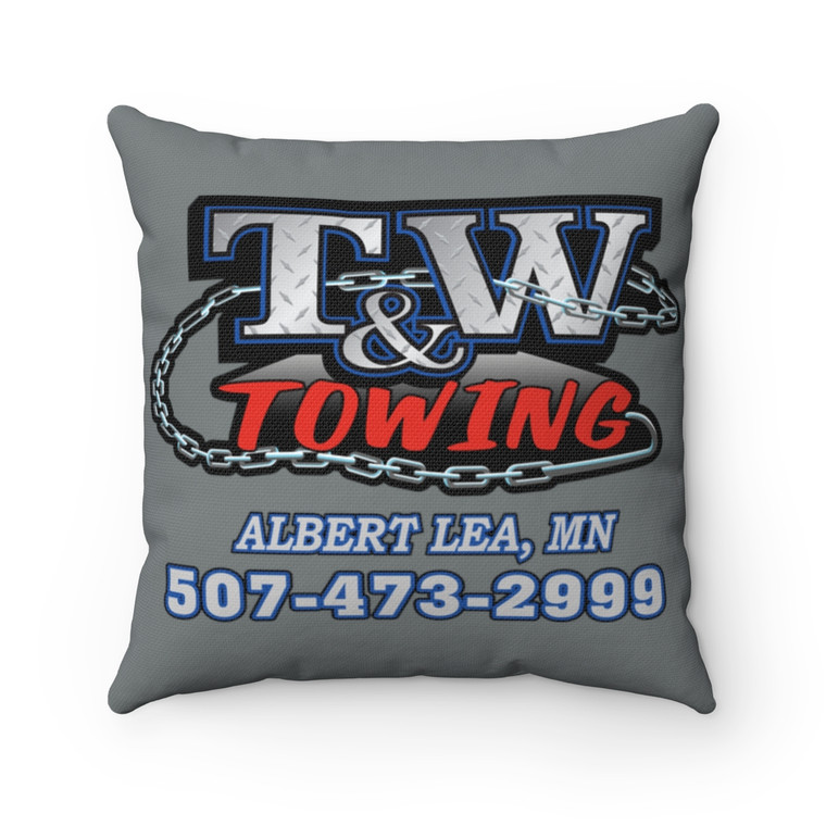 T&W Towing Spun Polyester Square Pillow