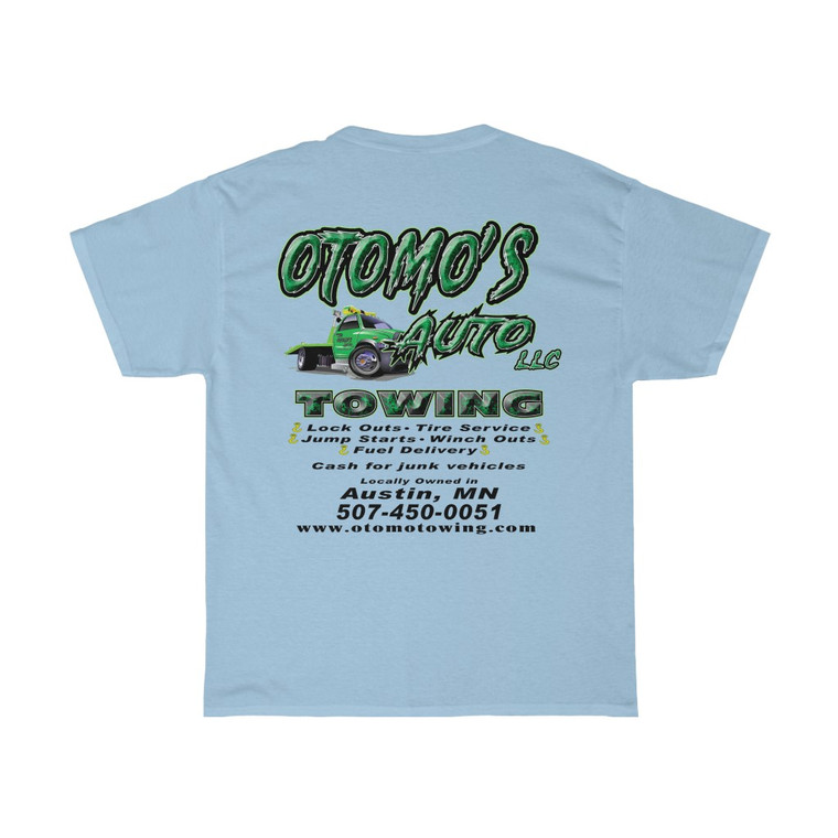 Otomos Auto & Towing New Unisex Heavy Cotton Tee