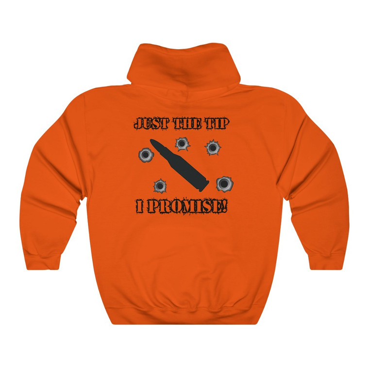 Just The Tip Black Unisex Heavy Blend™ Hooded Sweatshirt