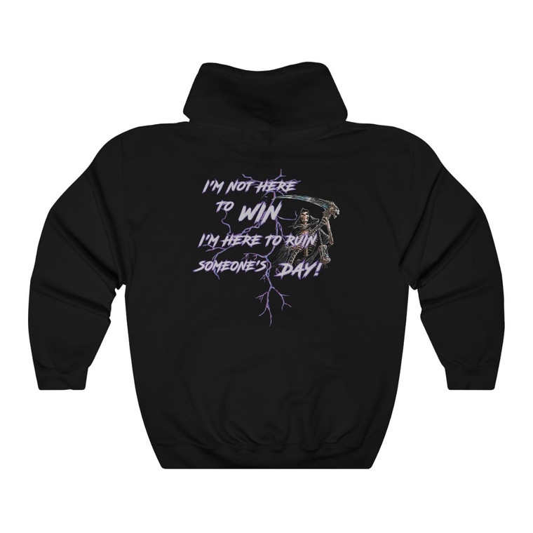 Not Here To Win Purple Unisex Heavy Blend™ Hooded Sweatshirt