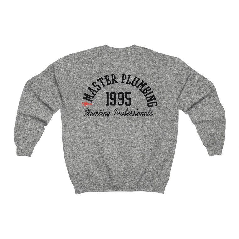 Master Plumbing Black Unisex Heavy Blend™ Crewneck Sweatshirt