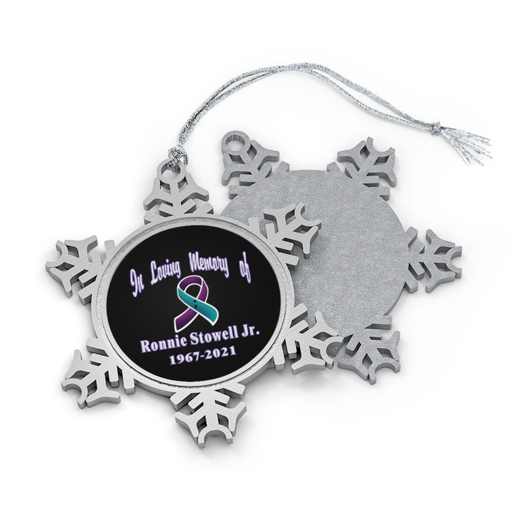 Cassidy Stowell Pewter Snowflake Ornament