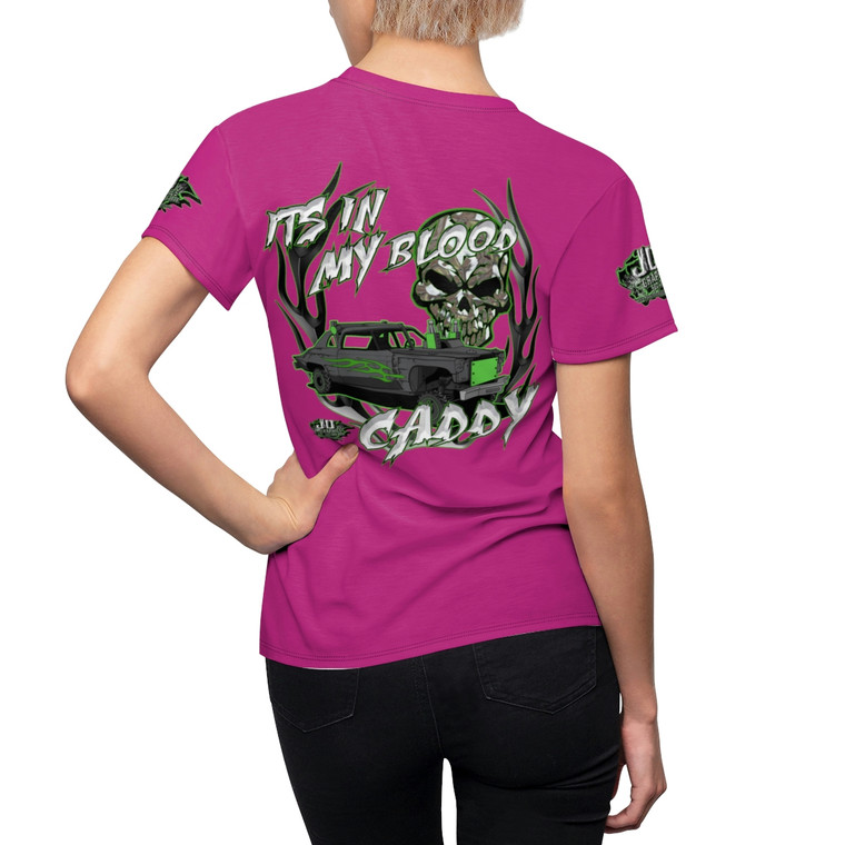 Copy of Its In my blood caddy Pink Women's Cut & Sew Tee (AOP)