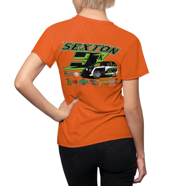 Kody Sexton Orange Women's Cut & Sew Tee (AOP)