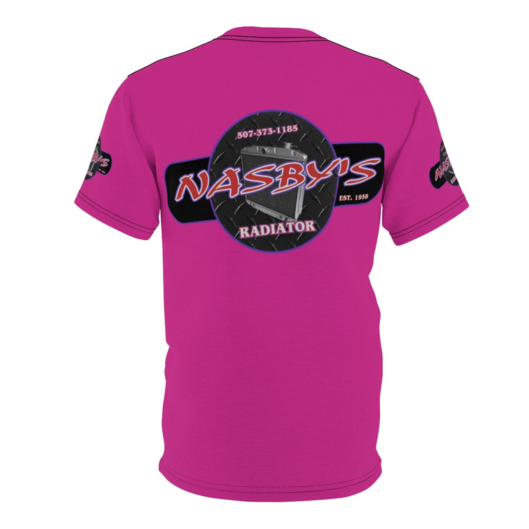 Nasbys pink Unisex Cut & Sew Tee (AOP)