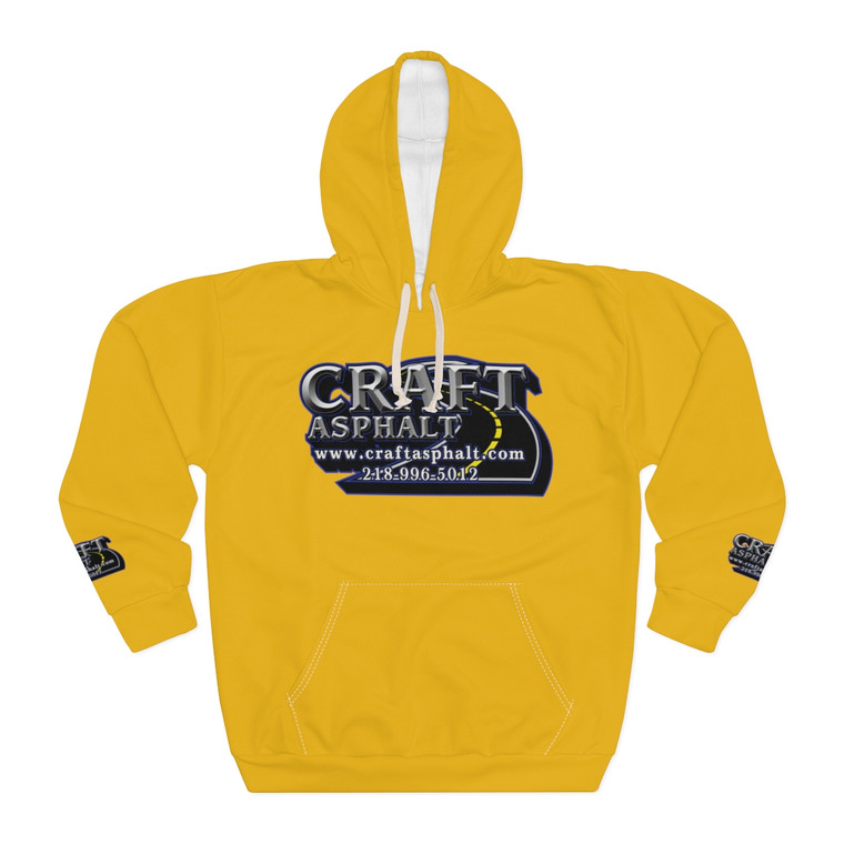 Craft Asphalt yellow Unisex Pullover Hoodie (AOP)