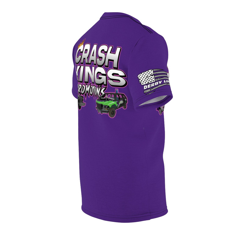 Crash Kings Promotions not official purple Unisex Cut & Sew Tee (AOP)