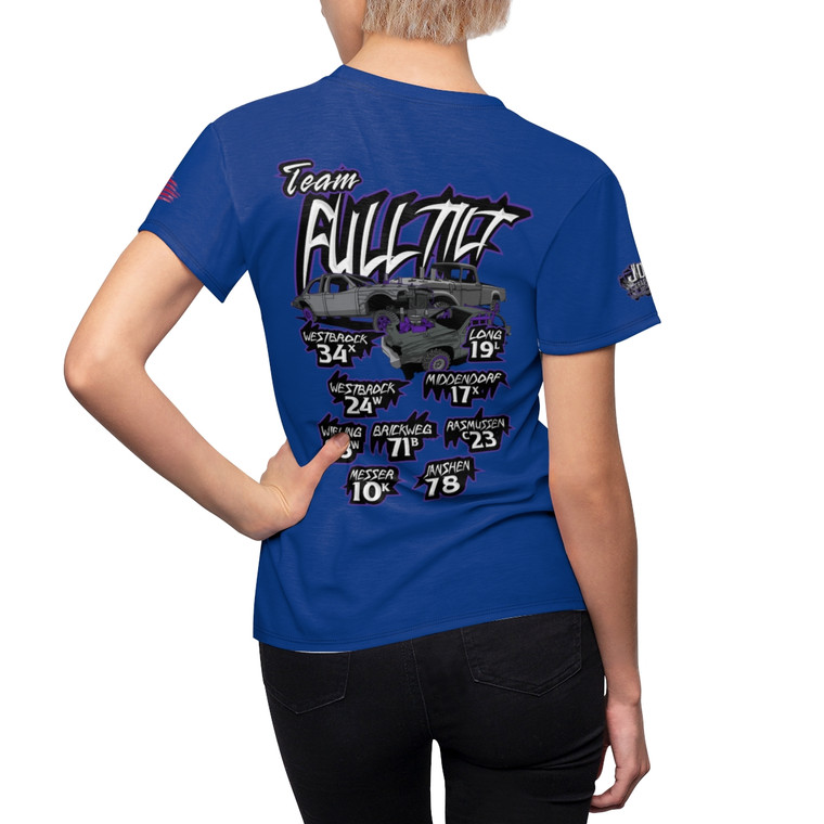 Team Full Tilt 2 blue Women's Cut & Sew Tee (AOP)