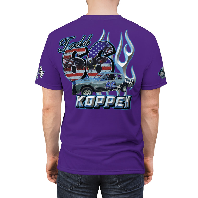 Todd Koppen purple Unisex Cut & Sew Tee (AOP)