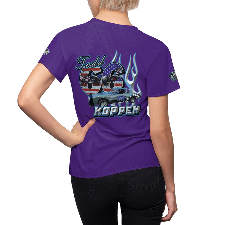 Todd Koppen purple Women's Cut & Sew Tee (AOP)