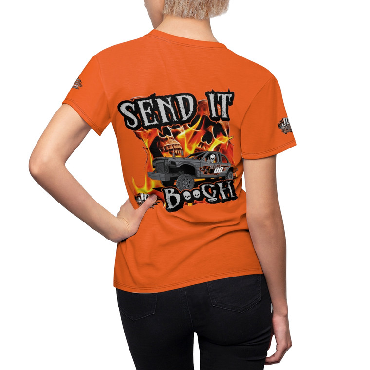 SIBFSO orange Women's Cut & Sew Tee (AOP)