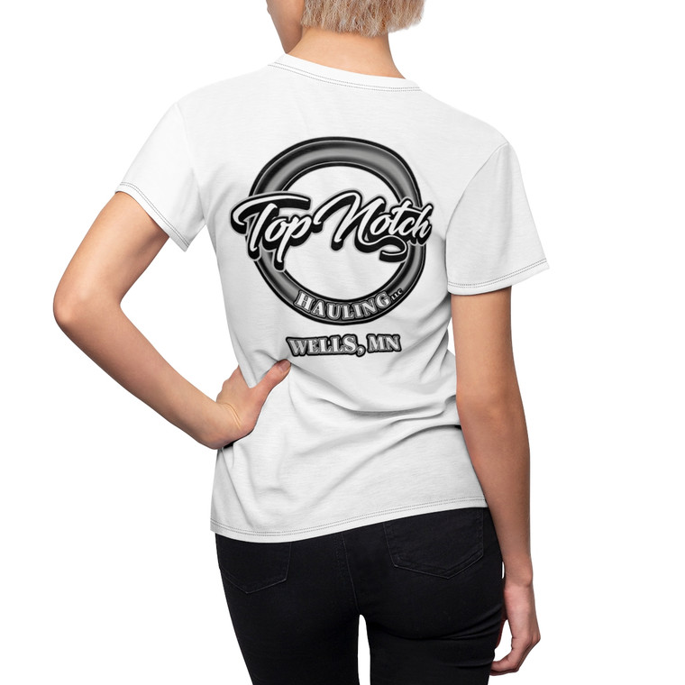 Top Notch Hauling white Women's Cut & Sew Tee (AOP)