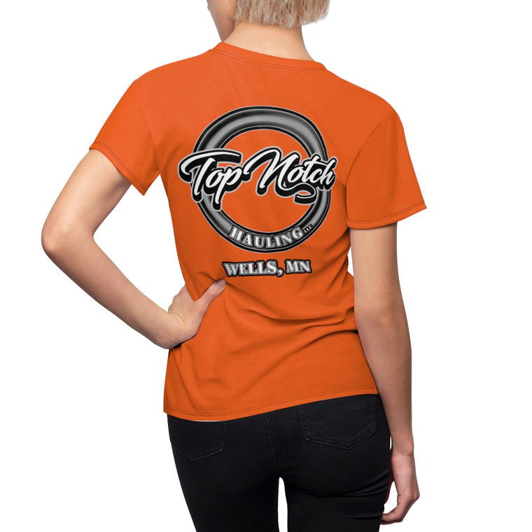 Top Notch Hauling orange Women's Cut & Sew Tee (AOP)