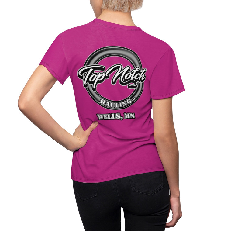 Top Notch Hauling pink Women's Cut & Sew Tee (AOP)