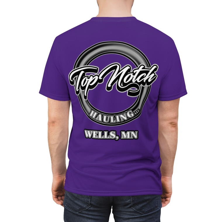 Top Notch Hauling purple Unisex Cut & Sew Tee (AOP)