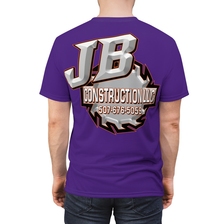 JB Constuction purple Unisex Cut & Sew Tee (AOP)