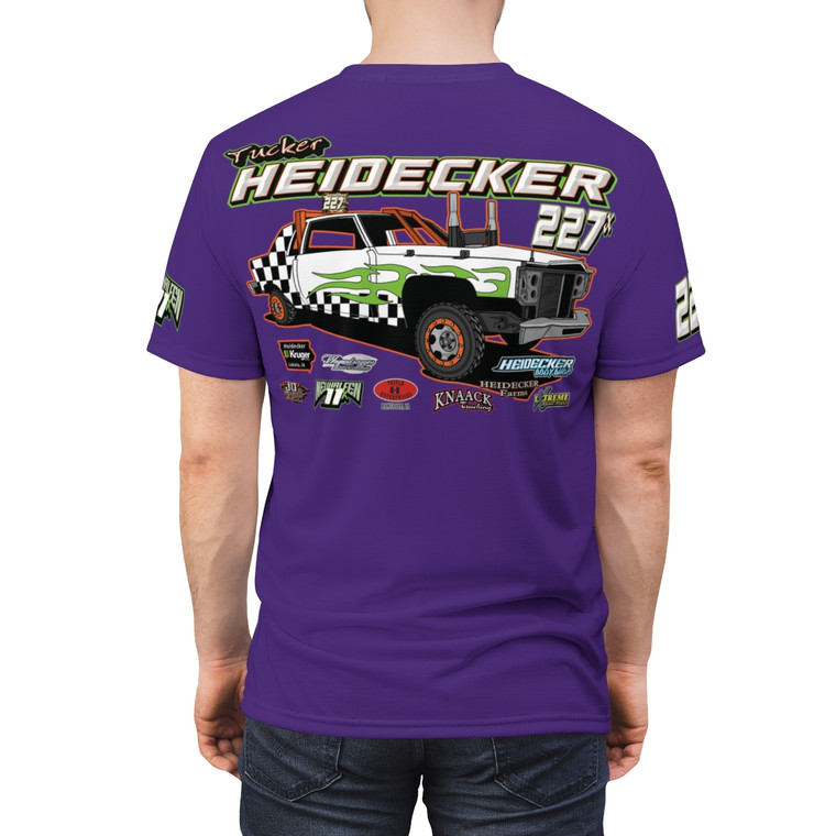 Tucker Heidecker purple Unisex Cut & Sew Tee (AOP)