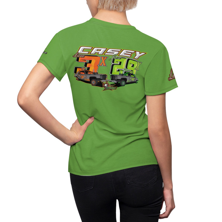 Lane Jase Casey green Women's Cut & Sew Tee (AOP)