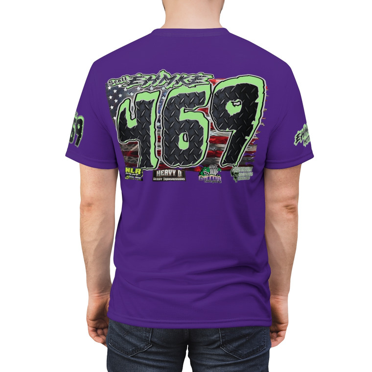 Scott Ehmke purple Unisex Cut & Sew Tee (AOP)