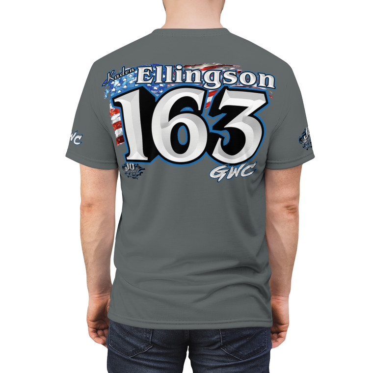 Kaden Ellingson gray Unisex Cut & Sew Tee (AOP)