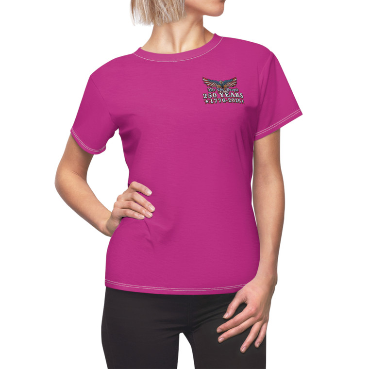 250 years pink Women's Cut & Sew Tee (AOP)