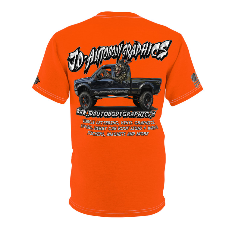 JD my truck orange Unisex Cut & Sew Tee (AOP)