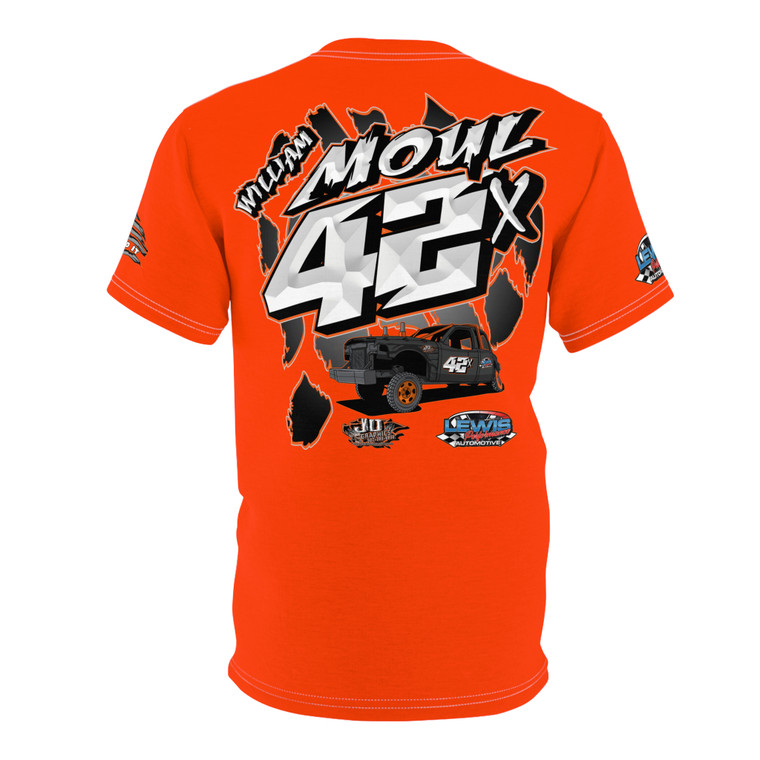 William Moul 2 orange Unisex Cut & Sew Tee (AOP)