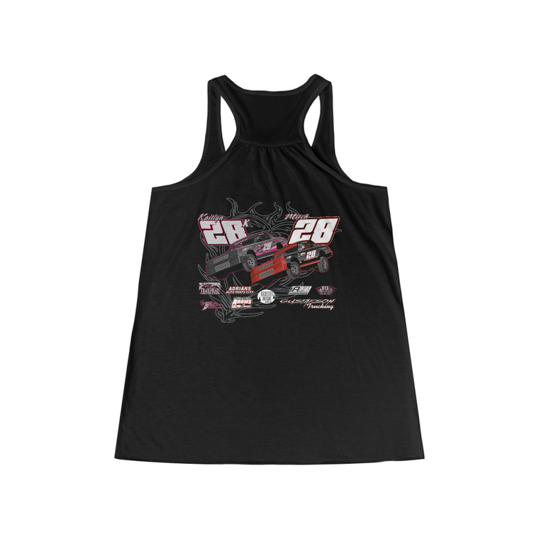 Mitch Gustafson 2026 both Women's Flowy Racerback Tank