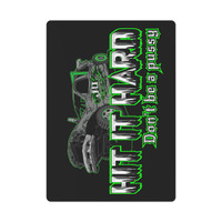 Hit it hard green Poker Cards