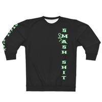 Smash Shit black AOP Unisex Sweatshirt