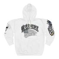 We the people White Unisex Pullover Hoodie (AOP)