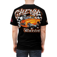  chevy racing black Unisex Cut & Sew Tee (AOP)