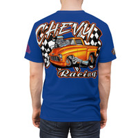 chevy racing blue Unisex Cut & Sew Tee (AOP)