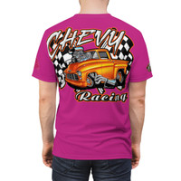 chevy racing pink Unisex Cut & Sew Tee (AOP)