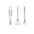 Stainless Steel BBQ Set with Logo-ed Utensils