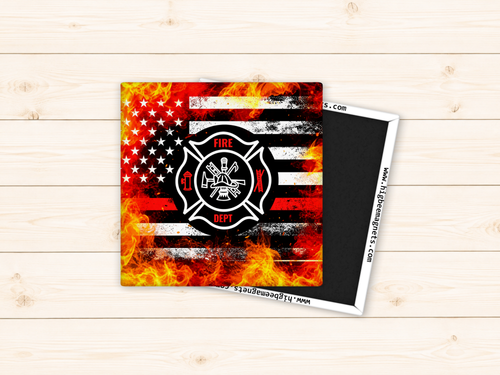 Fire Department Thin Red Line Flag