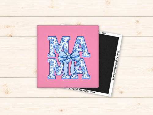 Preppy Mama Saying & Bow