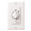 Intermatic FD2HW 2-Hour Spring-Loaded Automatic shut-off Wall Timer for Fans and Lights with Hold, White